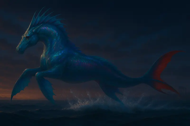Hippocampus mythological creature from Percy Jackson series