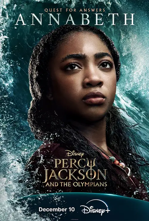 Leah Sava Jeffries as Annabeth Chase, daughter of Athena, in Percy Jackson Season 2 Sea of Monsters