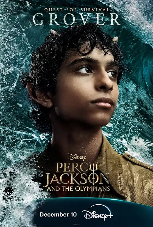 Aryan Simhadri as Grover Underwood, satyr and Percy's best friend, in Season 2