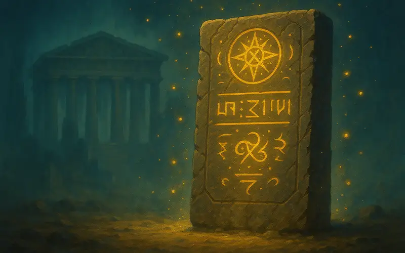 Split-panel comparing mythic book style vs modern series adaptation tone